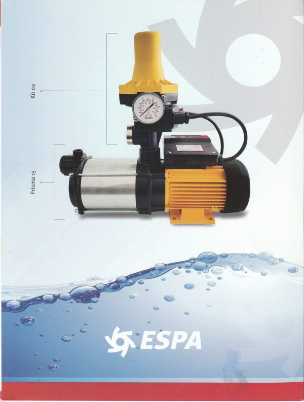 PACK PRISMA POMPE ESPA 3 TURBINE + KIT CERVEAU MATIC 02 AMS ESPA